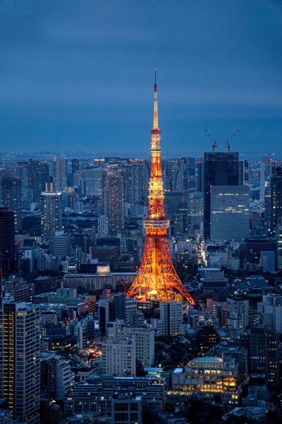 东京塔入夜